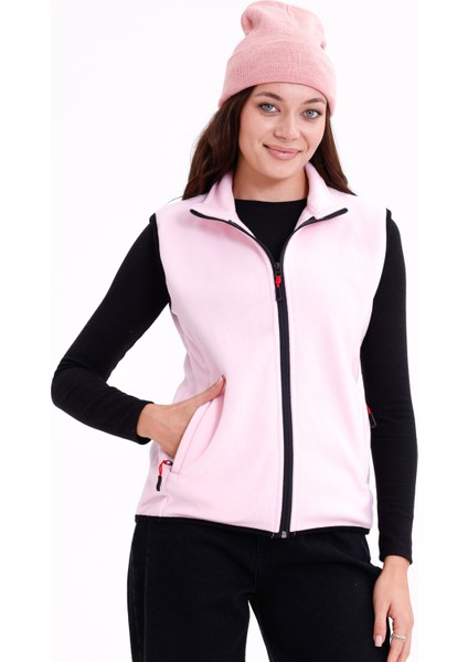 Kadın Slim Fit Tam Fermuarlı Polar Yelek modelleri