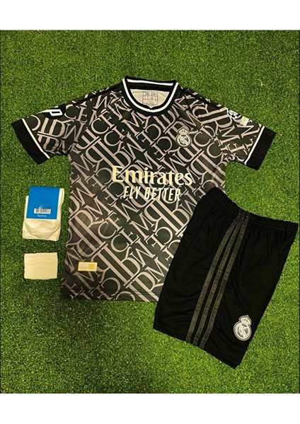 R.e.a.l M.a.d.r.i.d 2024/25 Yeni Sezon Kylian Mbappe Çocuk Forması 4'lü Set (Thırd Shirt) fiyatları