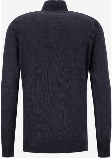 Gmg Fırenze Dik Yaka Regular Fit Antrasit Erkek Kazak GU25MFW04026