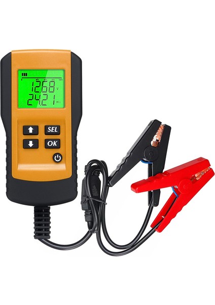Otomobil Pil Test Cihazı Dahili Direnç Yaşam Pil Mevcut Kapasite Test Aleti AE300 Tarayıcı Aracı, Sarı (Yurt Dışından)