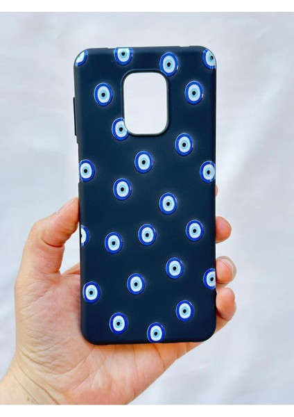 Redmi Note 9pro/9s Uyumlu Nazar Boncuk Desenli Silikon Darbe Emici Klasik Korumalı Rubber Kılıf fiyatları