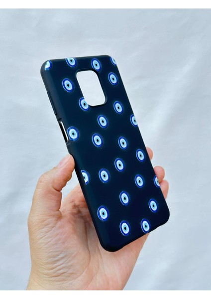 Redmi Note 9pro/9s Uyumlu Nazar Boncuk Desenli Silikon Darbe Emici Klasik Korumalı Rubber Kılıf modelleri
