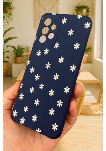 Samsung Galaxy A72 Uyumlu Mini Papatya Desenli Silikon Darbe Emici Klasik Korumalı Rubber Kılıf fırsatları