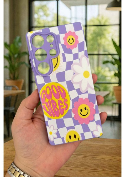Samsung Galaxy S25 Ultra - Good Vibes Silikon Darbe Emici Klasik Korumalı Rubber Kılıf