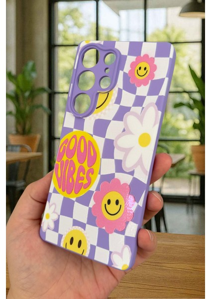 Samsung Galaxy S25 Ultra - Good Vibes Silikon Darbe Emici Klasik Korumalı Rubber Kılıf modelleri