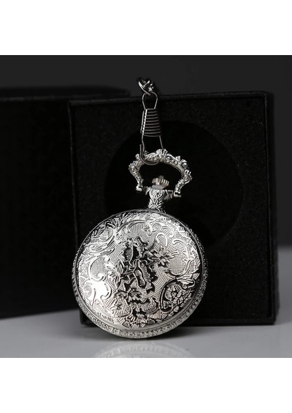 Özel Kutulu Osmanlı Devlet Arması Gümüş Köstekli Saat ALK4665 fiyatları