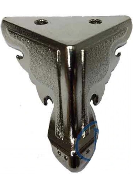 Kelebek Ahşap, Mdf, Sunta Sandık Ayağı, Kutu Ayak 2,5 cm - Nikel