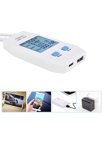 USB Test Cihazı, Unı-T LCD USB Test Cihazı Dedektörü Voltmetre Ammeter Dijital Güç Kapasite Test Cihazı (UT658 Çift) (Yurt Dışından) indirimleri