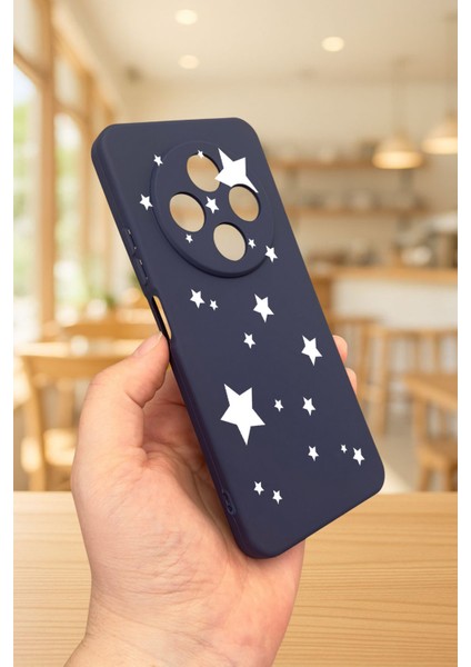 Redmi 14C -Mini Yıldız Desenli Silikon Darbe Emici Klasik Korumalı Rubber Kılıf modelleri