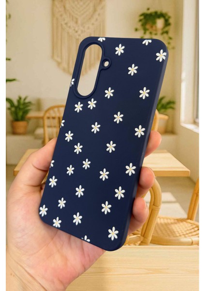 Samsung Galaxy A26 Uyumlu Mini Papatya Desenli Silikon Darbe Emici Klasik Korumalı Rubber Kılıf modelleri