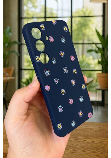 Samsung Galaxy S24- Mini Evıl Eye Desenli Silikon Darbe Emici Klasik Korumalı Rubber Kılıf modelleri