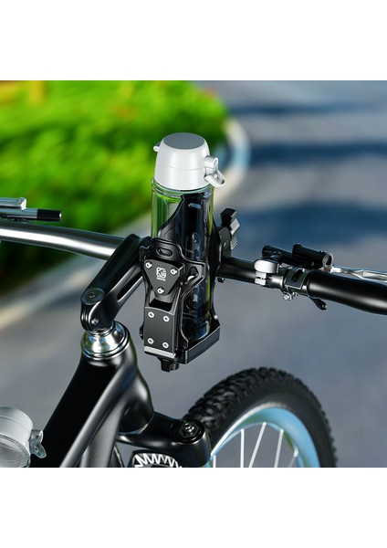 Abs Metal Alaşım Su Şişesi & Termos Tutucu – Bisiklet, Scooter, Motosiklet, Bebek Arabası Uyumlu – 360° Ayarlı Kelepçe indirimleri