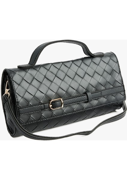 Örgü Dokulu Metal Tokalı Saplı Askılı Omuz Çantası fiyatları