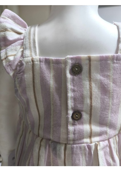 Kız Bebek Alt-Üst Şortlu Takım %100 Pamuk Müslin Tarz Tasarım Premium, Lila Şeftali fırsatları