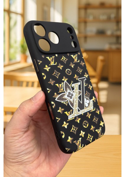 iPhone 17 Pro Uyumlu Lv Desenli Silikon Darbe Emici Klasik Korumalı Rubber Kılıf modelleri