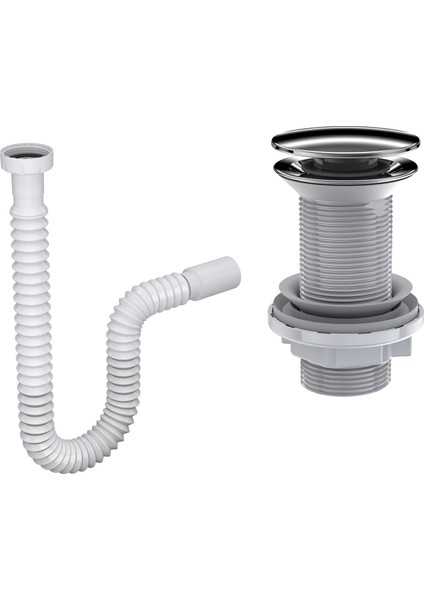 Felix Pop-Up Lavabo Gideri Seti | 304 Paslanmaz Çelik Başlık | Taşma Deliksiz fiyatları