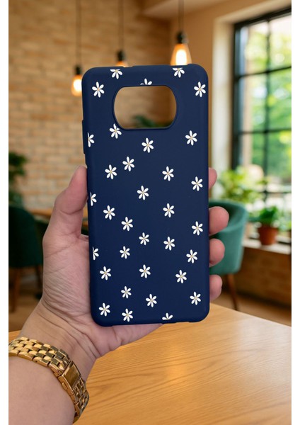 Poco X3 ve X3 Pro -Mini Papatya Desenli Silikon Darbe Emici Klasik Korumalı Rubber Kılıf fiyatları