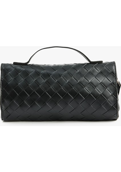 Örgü Dokulu Metal Tokalı Saplı Askılı Omuz Çantası fırsatları