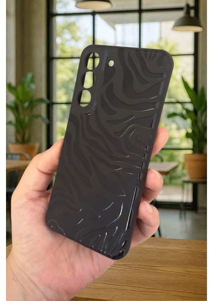 Samsung Galaxy S21 Fe - Zebra Desenli Silikon Darbe Emici Klasik Korumalı Rubber Kılıf modelleri