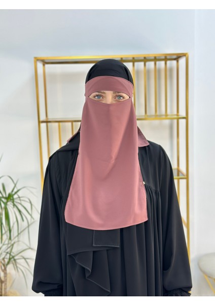 Tek Katlı Pece Medine Ipegi Gül Kurusu Renk