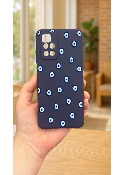 Xiaomi Redmi 10 2022 Nazar Boncuk Desenli Silikon Darbe Emici Klasik Korumalı Rubber Kılıf fiyatları