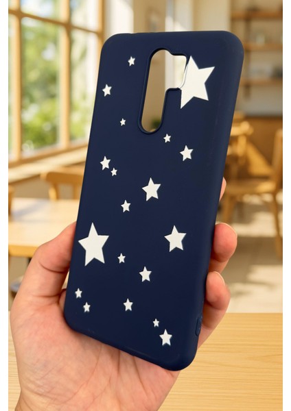 Xiaomi Redmi 9 Uyumlu Mini Yıldız Desenli Silikon Darbe Emici Klasik Korumalı Rubber Kılıf modelleri