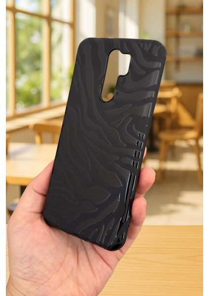 Xiaomi Redmi 9 Uyumlu Zebra Desenli Silikon Darbe Emici Klasik Korumalı Rubber Kılıf modelleri