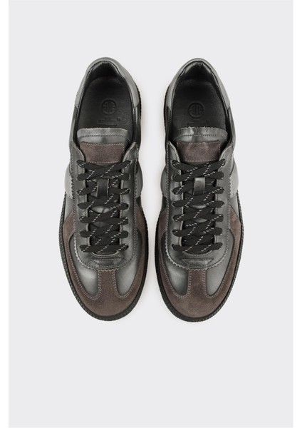 Antrasit Deri Erkek Günlük Ayakkabı fırsatları