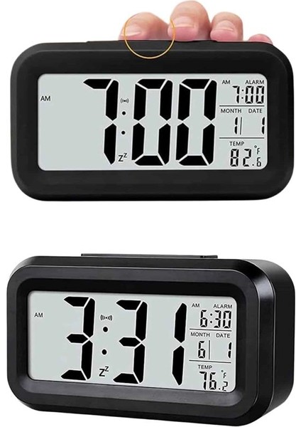 Gece Dijital Masa Saati Dijital Alarmlı LED Ekran Pilli Çalar Saat - M855R963-K00855 modelleri