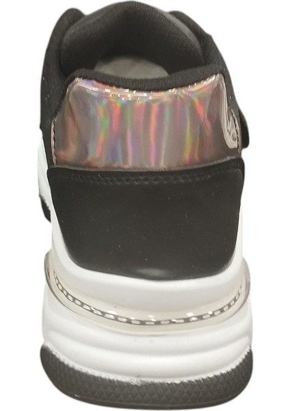 928315Z 5 cm Topuk Boyu Ortopedik Bantlı Günlük Kadın Simli Sneaker Ayakkabı fırsatları