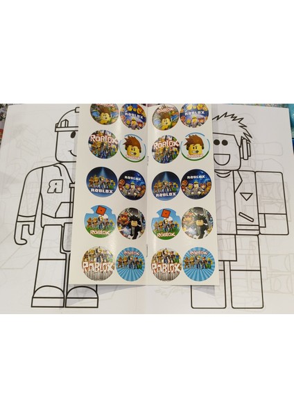 4 Adet Stickerli Boyama Kitabı (Kuromi,roblox,arabalar,minecraft Figürlü) fiyatları