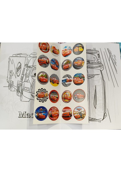 4 Adet Stickerli Boyama Kitabı (Kuromi,roblox,arabalar,minecraft Figürlü) modelleri