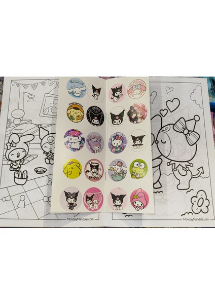4 Adet Stickerli Boyama Kitabı (Kuromi,roblox,arabalar,minecraft Figürlü) fırsatları
