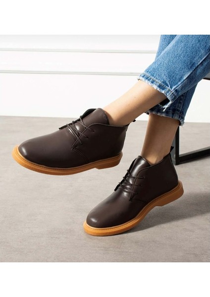 Bağcıklı Bilek Boy Klasik Termo Taban Bot - Kahverengi - 39 fiyatları