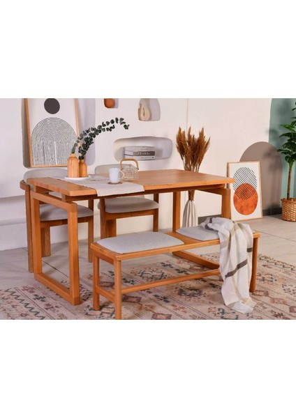 Cheri Ahşap Masası 140 cm Meşe fiyatları