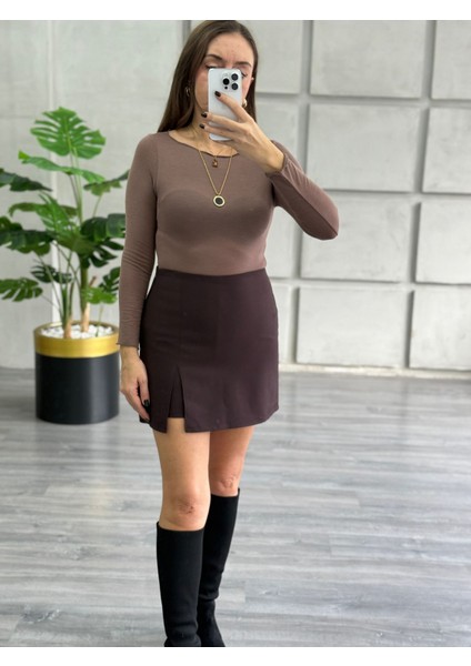 Yırtmaçlı Şort Astarlı Etek fiyatları