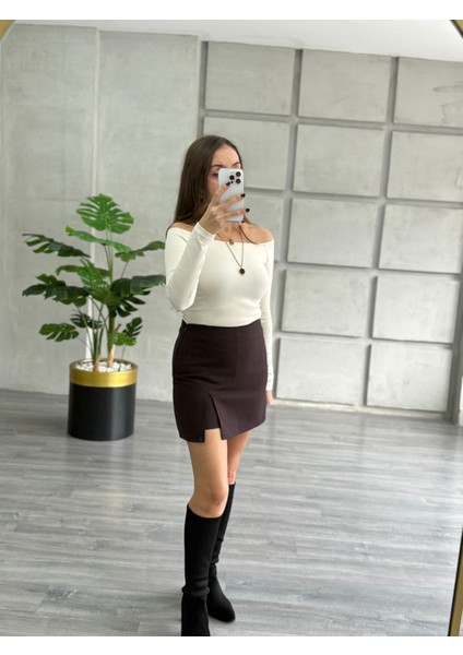 Yırtmaçlı Şort Astarlı Etek modelleri