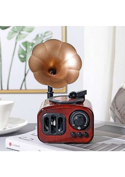 Vintage Nostajik Gramofon Müzik Kutusu