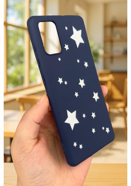 Samsung Galaxy A51 Uyumlu Mini Yıldız Desenli Silikon Darbe Emici Klasik Korumalı Rubber Kılıf fırsatları