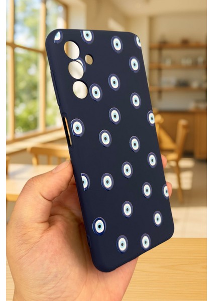 Samsung Galaxy A54 Uyumlu Nazar Boncuk Desenli Silikon Darbe Emici Klasik Korumalı Rubber Kılıf modelleri