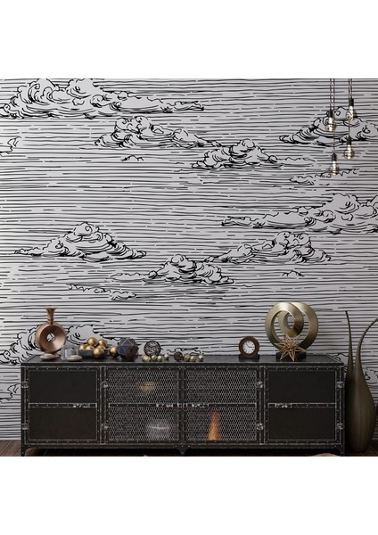 Rüzgar Motifli Duvar Kağıdı-Yırtılmaz Silinebilir Isı Yalıtımlı fiyatları