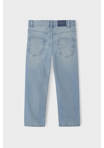 Erkek Çocuk 4-9 Yaş Regular Fit Denim Pantolon 540 Mavi modelleri