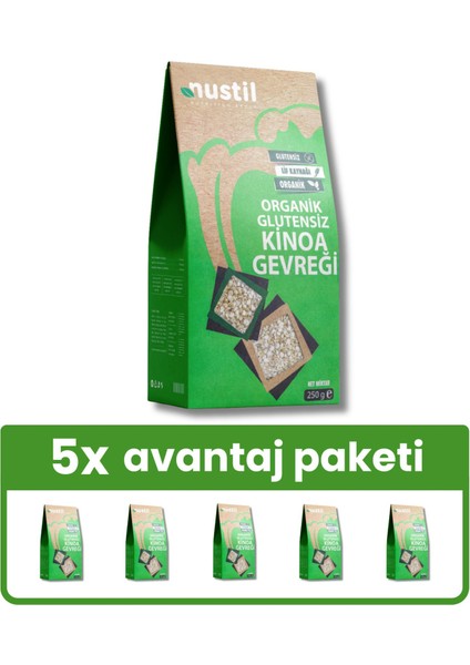 Organik Kinoa Gevreği 250G X5