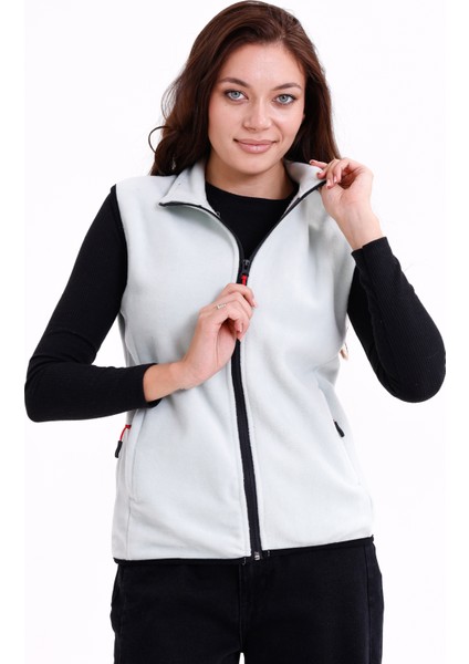 Kadın Slim Fit Tam Fermuarlı Polar Yelek fırsatları