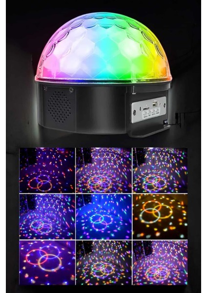 Bluetooth ve Uzaktan Kumandalı Çok Renkli Masaüstü Disko Topu - M076B022-N57076 fiyatları