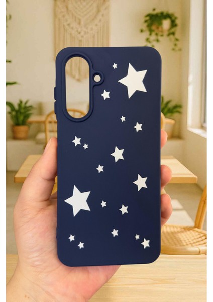 Samsung Galaxy A56 Uyumlu Mini Yıldız Desenli Silikon Darbe Emici Klasik Korumalı Rubber Kılıf fiyatları