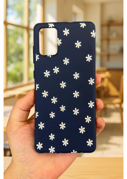 Samsung Galaxy A71 Uyumlu Mini Papatya Desenli Silikon Darbe Emici Klasik Korumalı Rubber Kılıf fiyatları