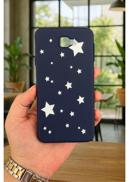 Samsung Galaxy J7 Prime - Mini Yıldız Desenli Silikon Darbe Emici Klasik Korumalı Rubber Kılıf fiyatları