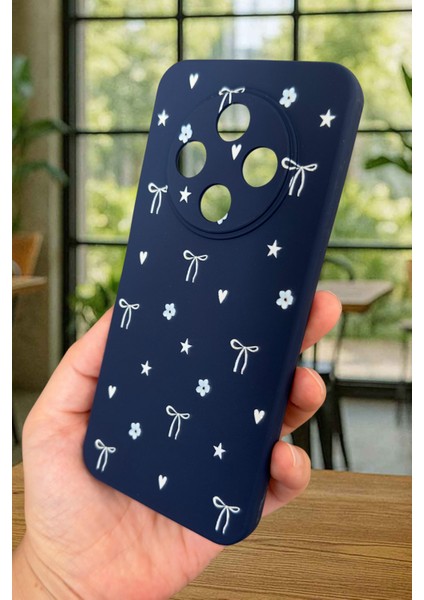 Tecno Spark 30C Uyumlu Mini Fiyonk Desenli Silikon Darbe Emici Klasik Korumalı Rubber Kılıf modelleri