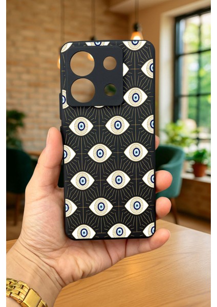Xiaomi Redmi Note 13 Pro 5g Evıl Eye Desenli Silikon Darbe Emici Klasik Korumalı Rubber Kılıf fırsatları